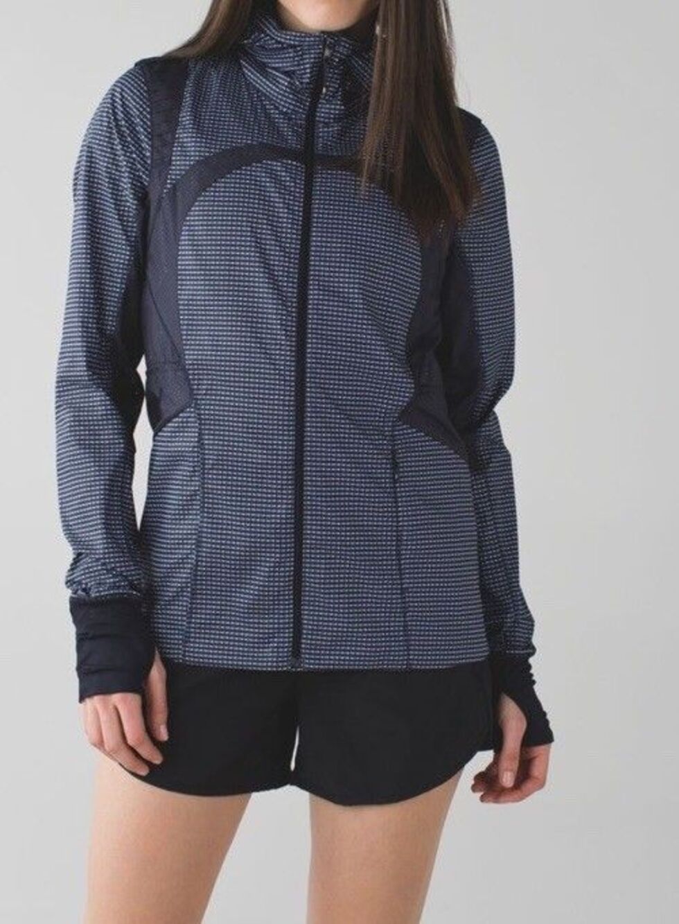 Lululemon Vent It Out Jacket Double Dot Navy Blue Lullaby / Navy Blue Size 6
